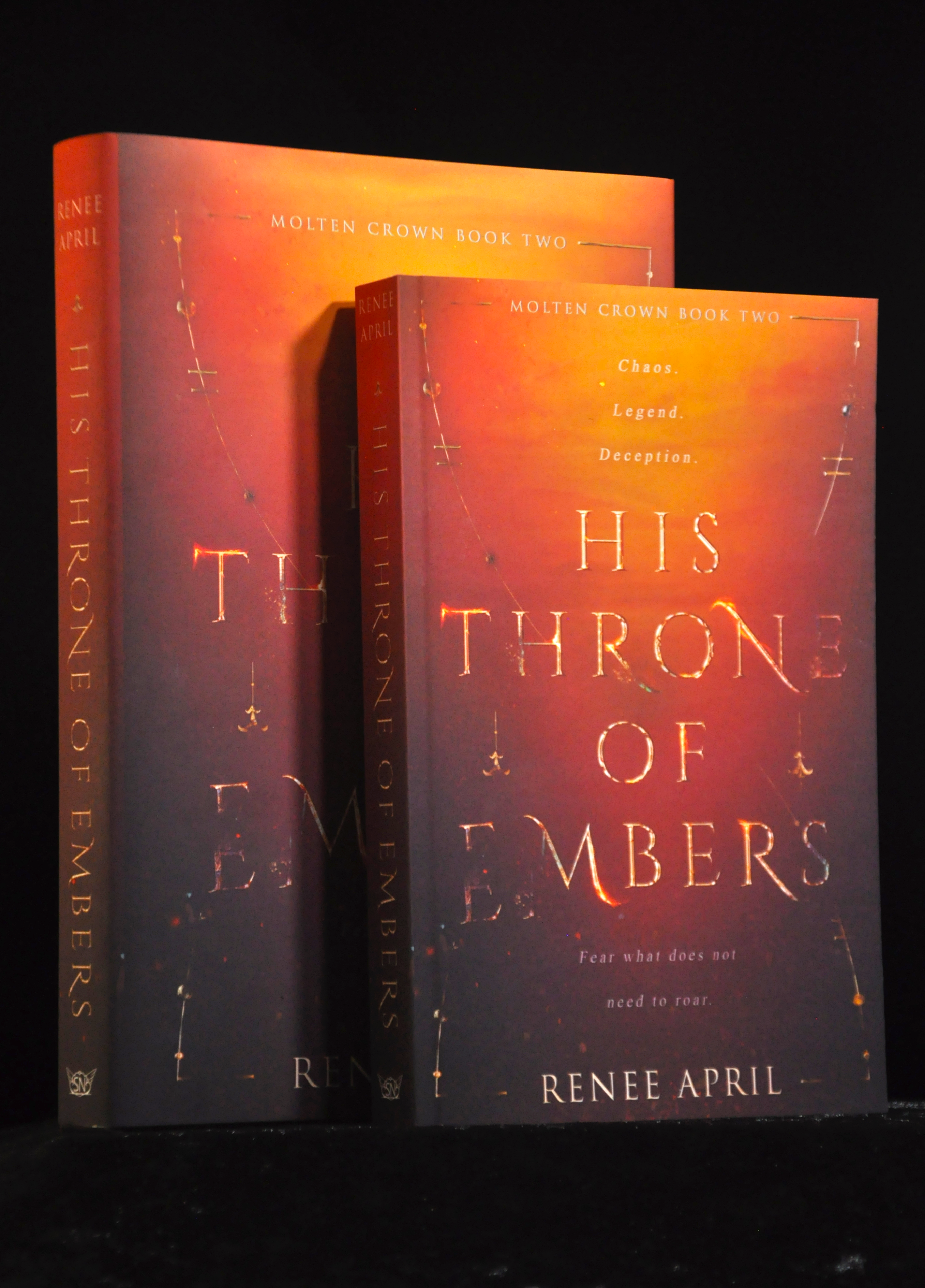 His Throne of Embers (Molten Crown #2) by Renee April