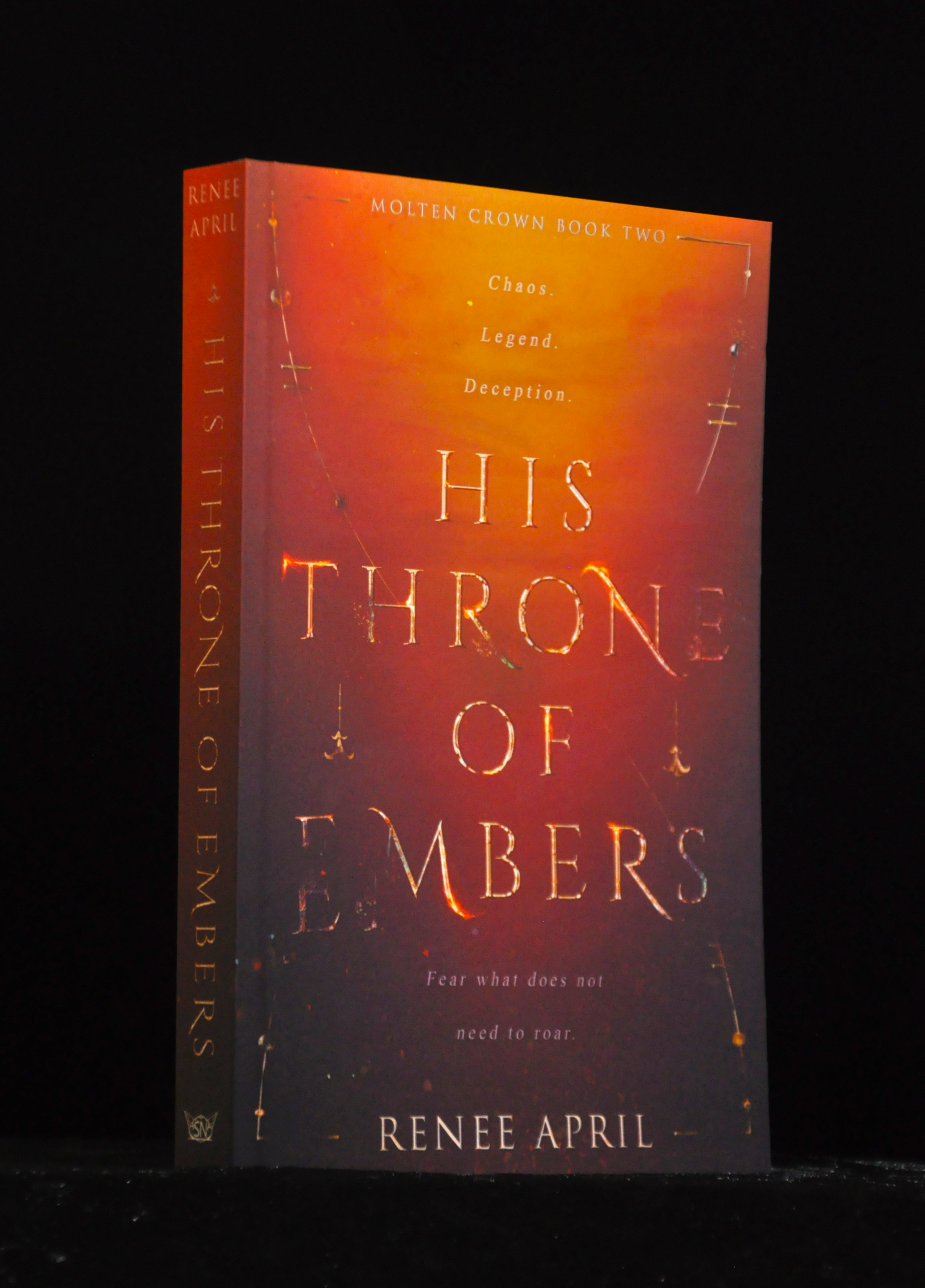 His Throne of Embers (Molten Crown #2) by Renee April