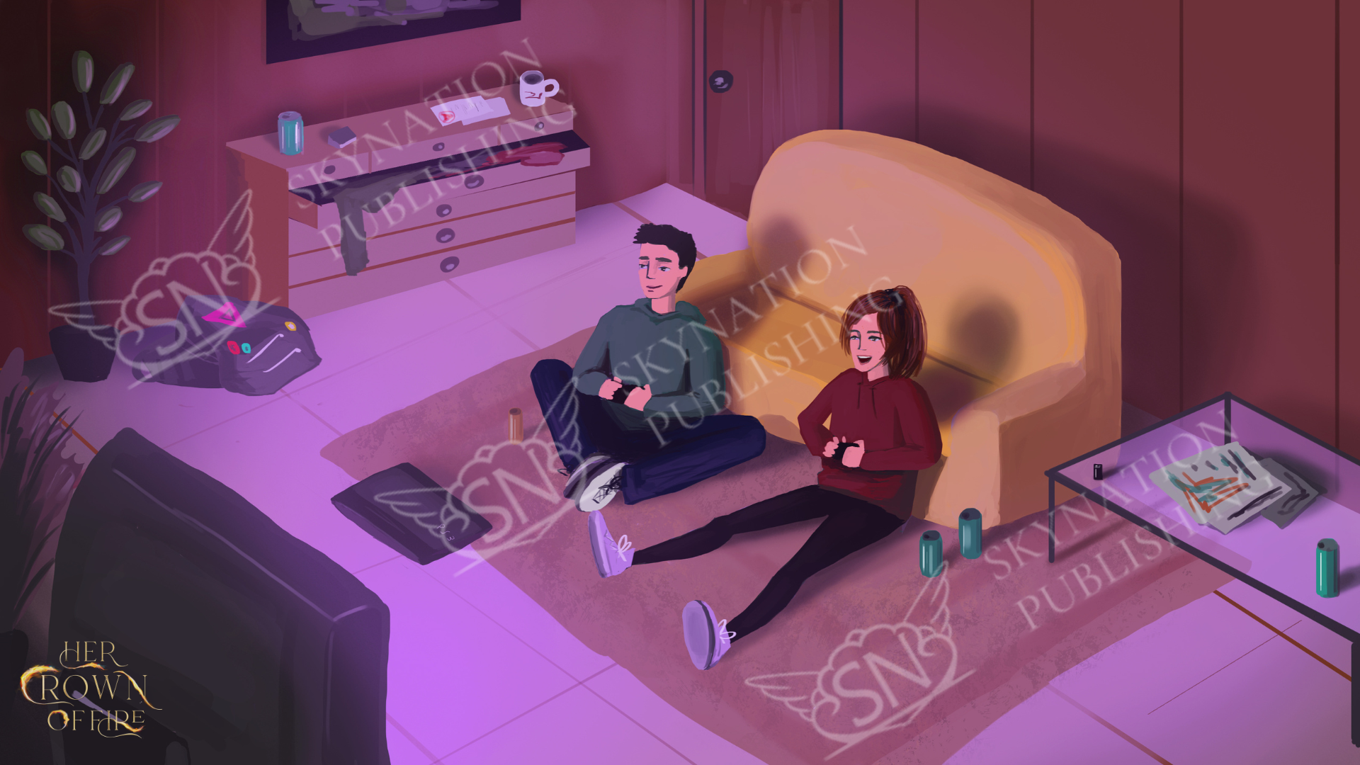 Her Crown of Fire Digital Wallpaper Pack (5)